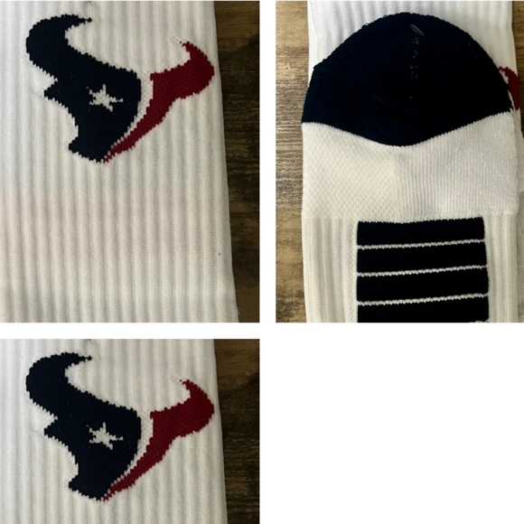 NWT Men's Houston Texans Strideline Crew Socks - Picture 3 of 7